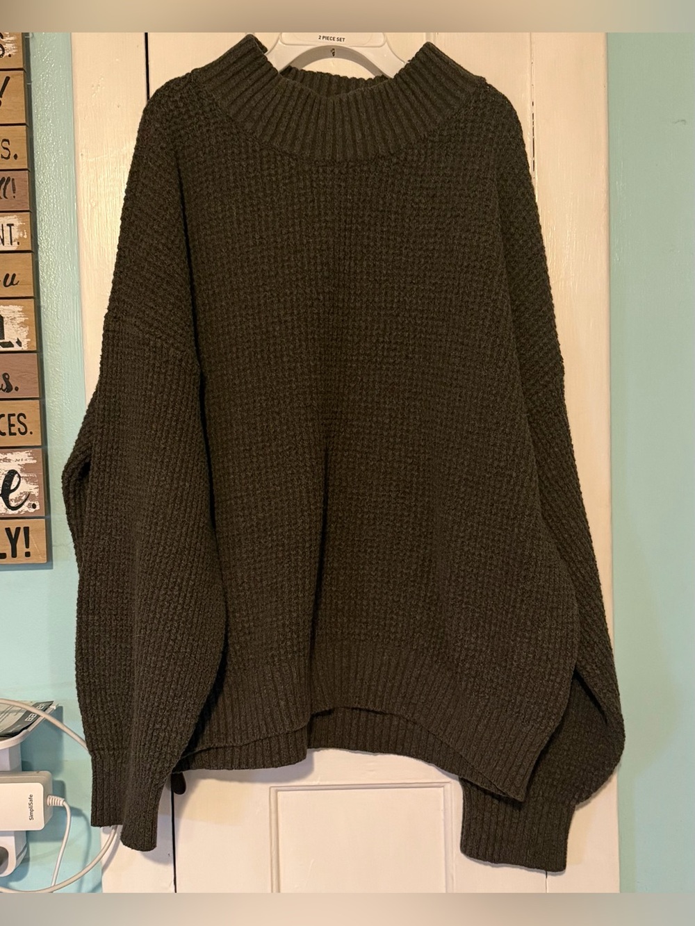 Old Navy Girls’ Olive Turtleneck Sweater - Size: 10/12